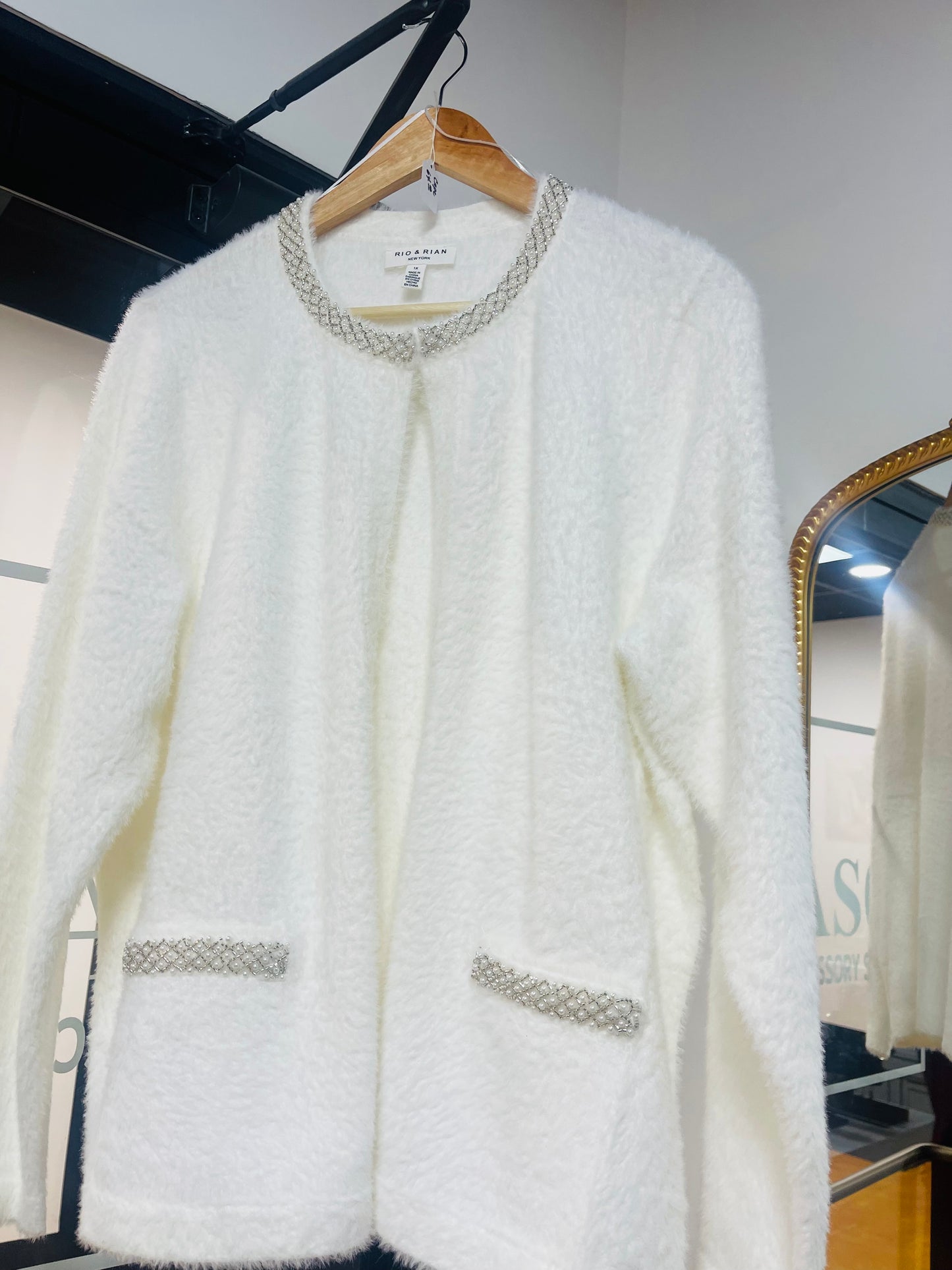 Rhinestone Jacket w/pearl accent