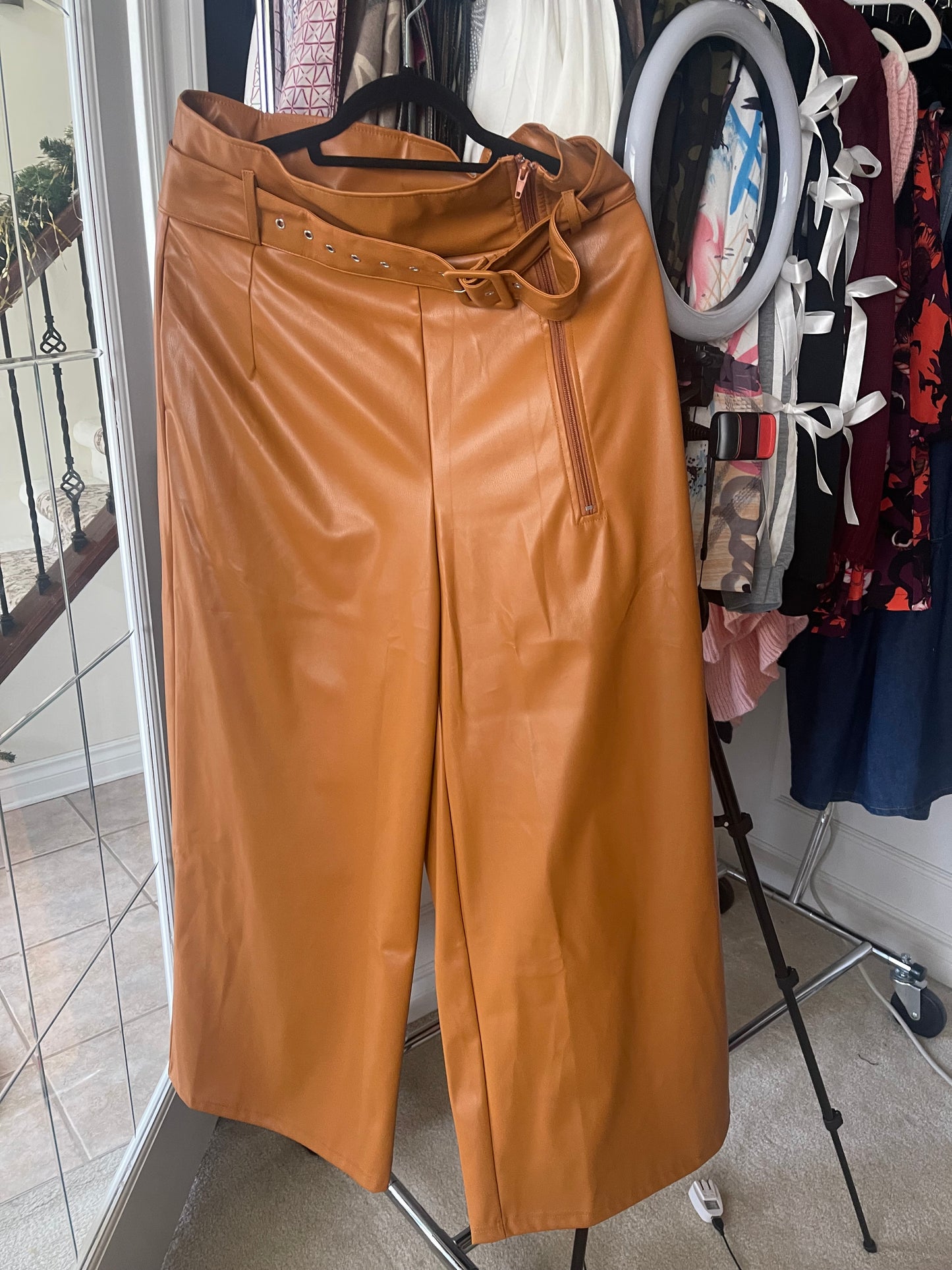 Butternut Faux Leather Wide Leg Pant (sold out)