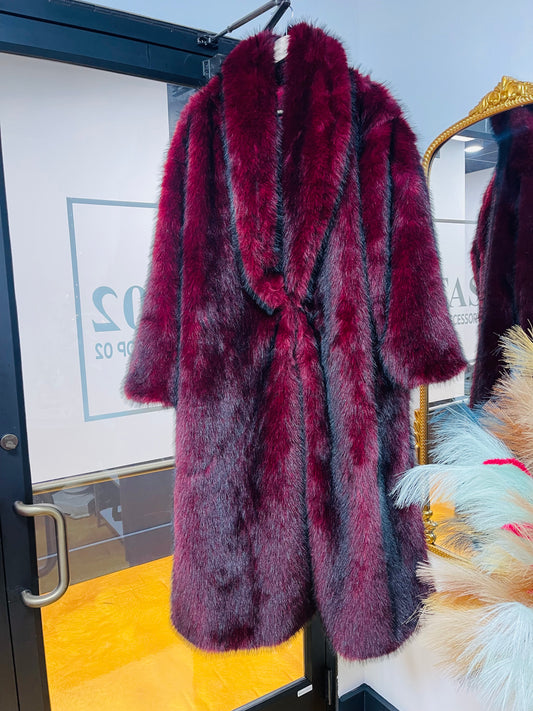 Deep Wine Vegan Fur