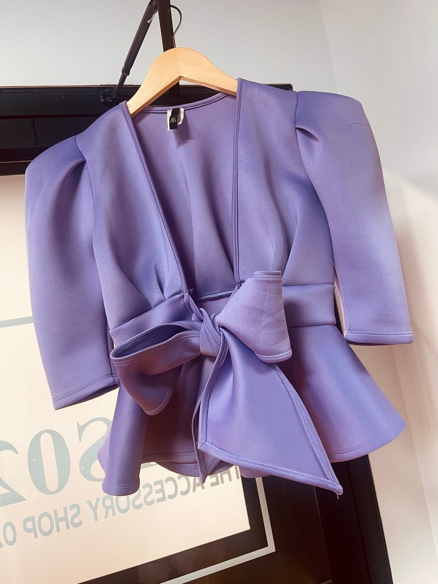Lilac Peplum Blouse